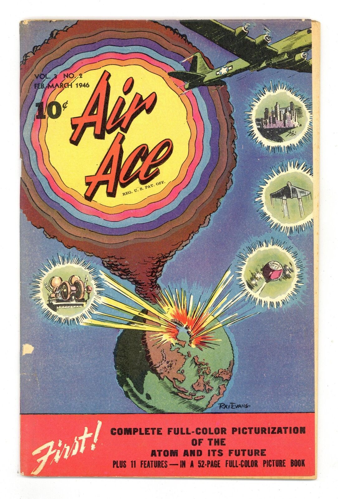 Air Ace Vol. 3 #2 VG+ 4.5 TRIMMED 1946