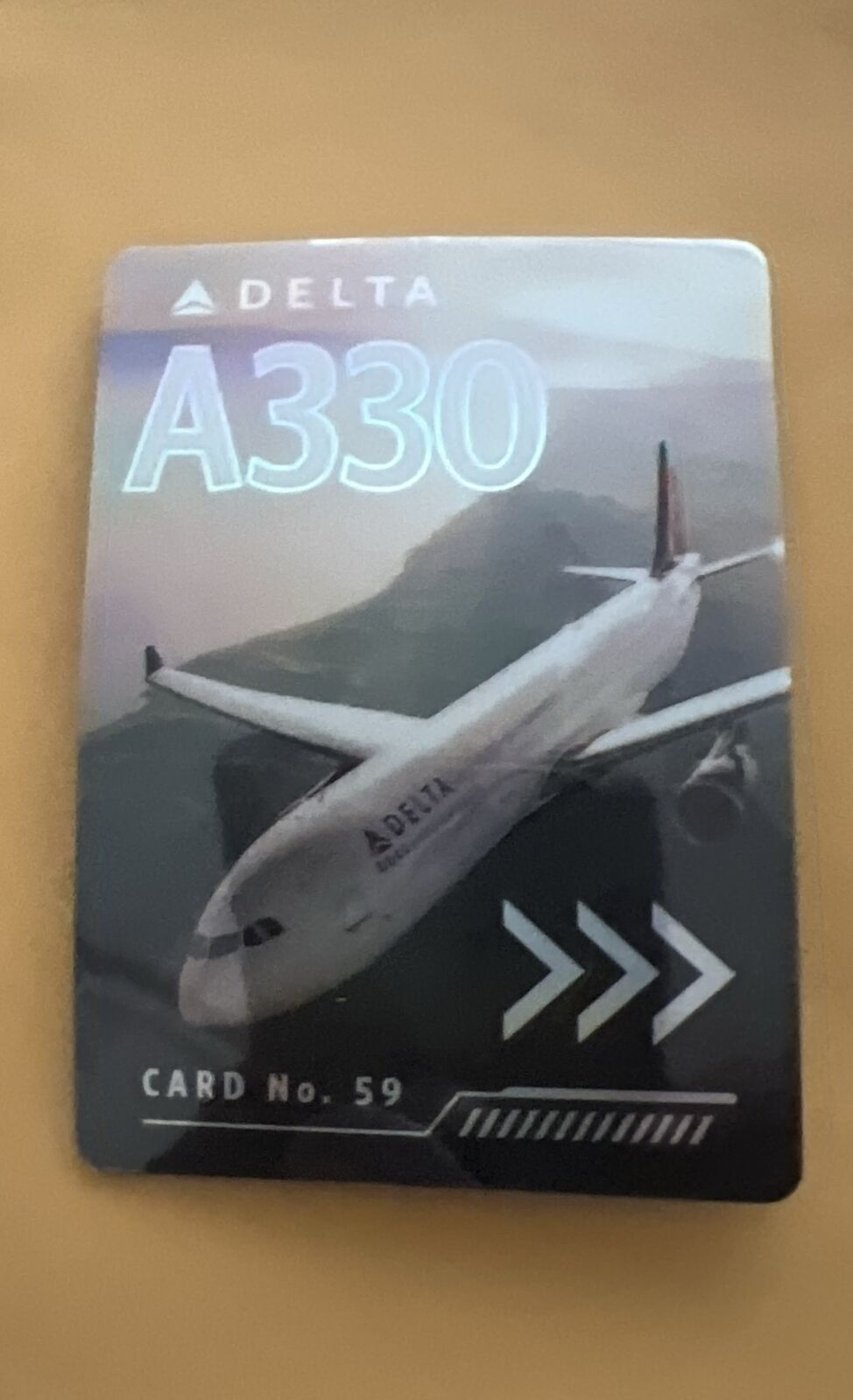 Delta Pilot Trading Card A330-300 Collectible Airbus Delta Air Lines No.59 New