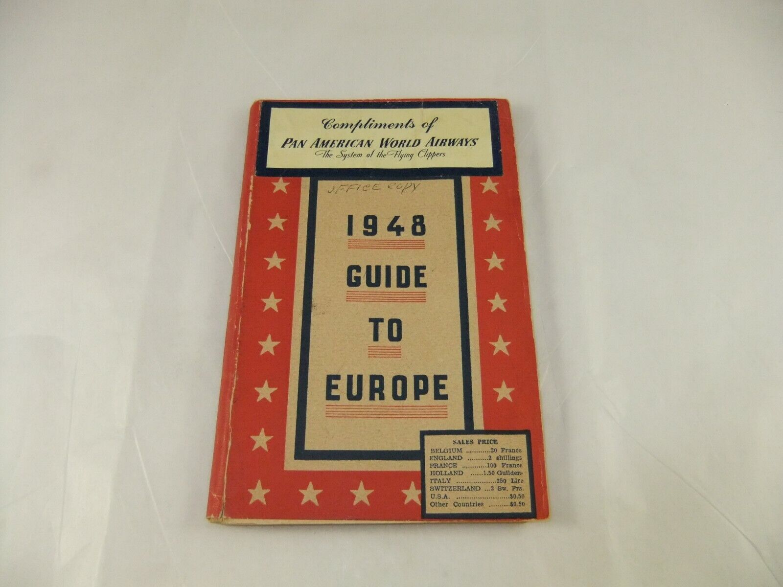 Pan American Pan Am Airways Flying Clippers NY Herald Tribune Guide Europe 1948