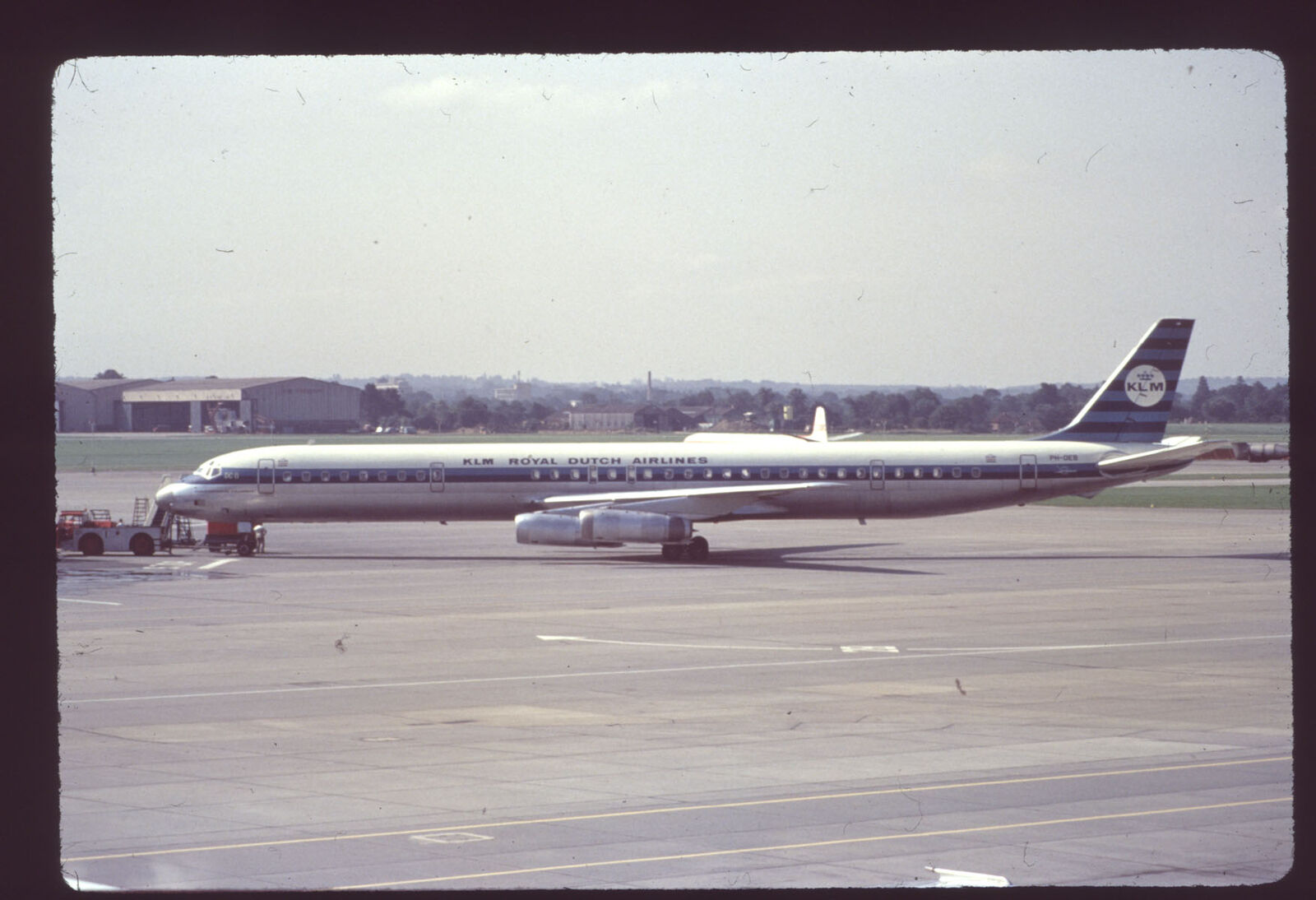 Dupe 35mm airline slide KLM DC-8-63 PH-DEB [3121]