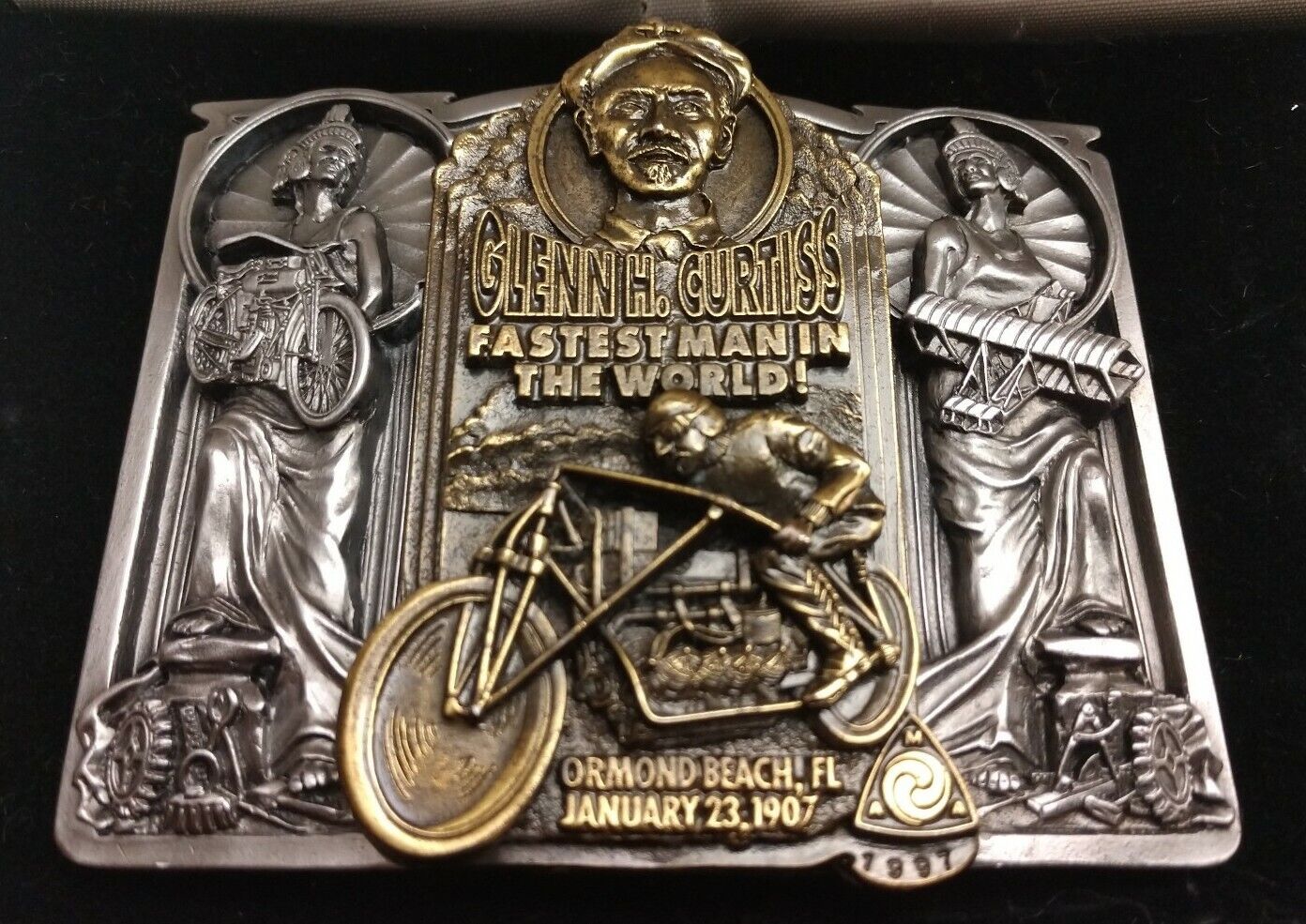 AMA BELT BUCKLE Glenn H Curtiss Fastest Man In The World Limited Edition Of 3000
