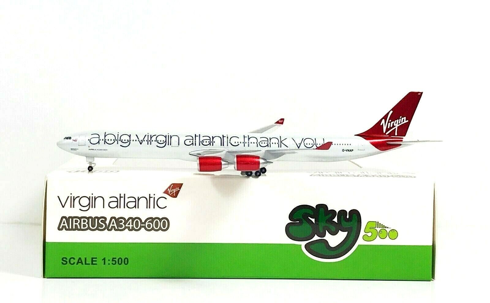 SKY500 Virgin Atlantic Airbus A340-600 1:500 