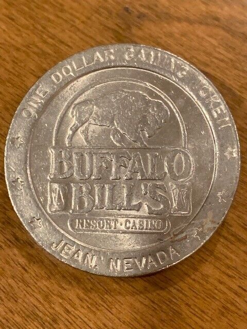 Buffalo Bill's Resort Casino in Jean, Nevada, $1 Gaming Token ~ Ships Fast
