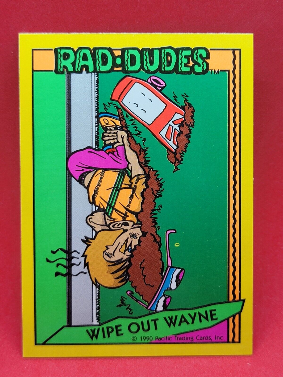 1990 Pacific Rad-Dudes Wipe Out Wayne #46 v_F