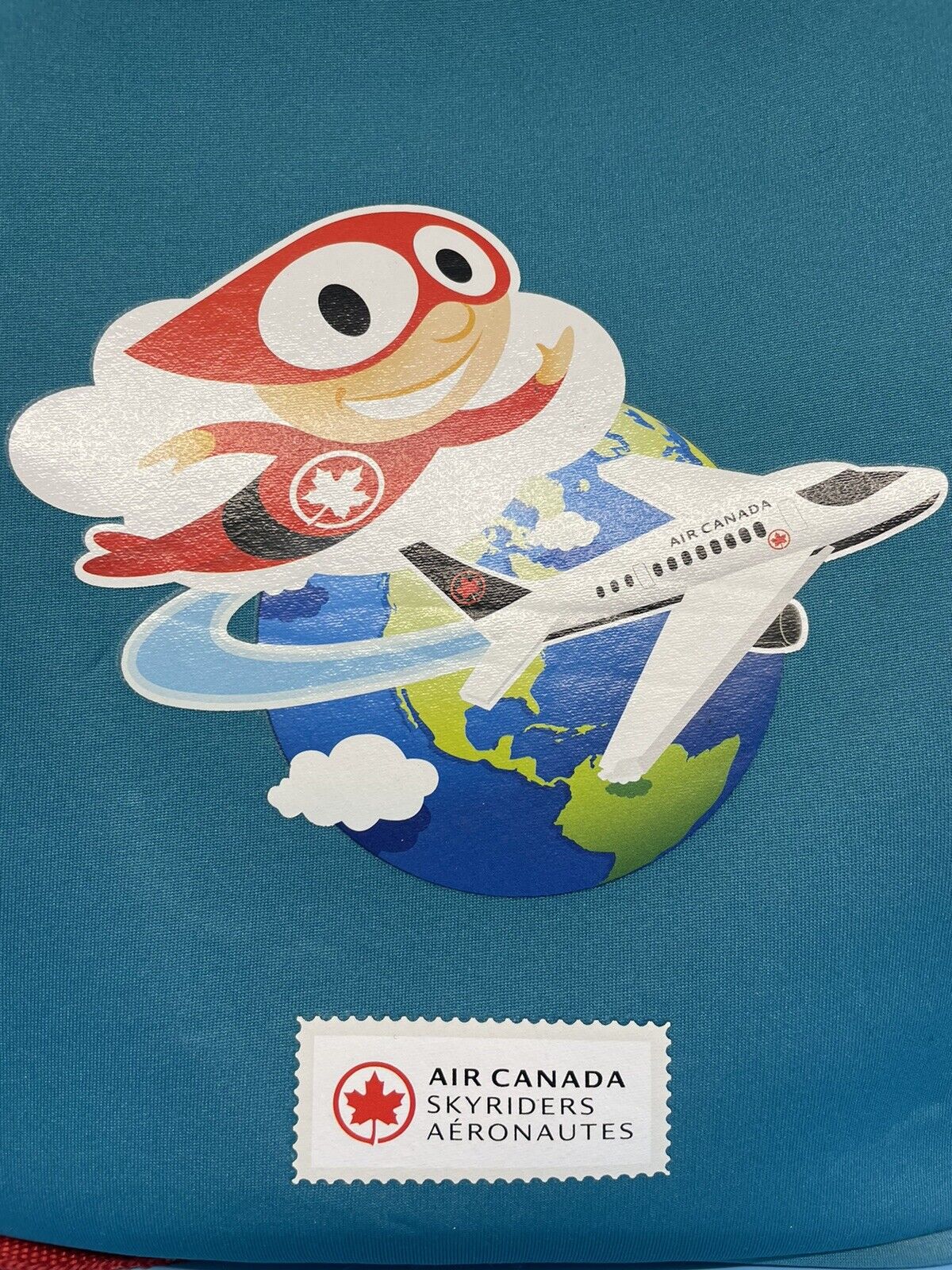 Air Canada Skyriders Aeronautes PROMOTIONAL BAG 9”x9” Kaelis w/strap