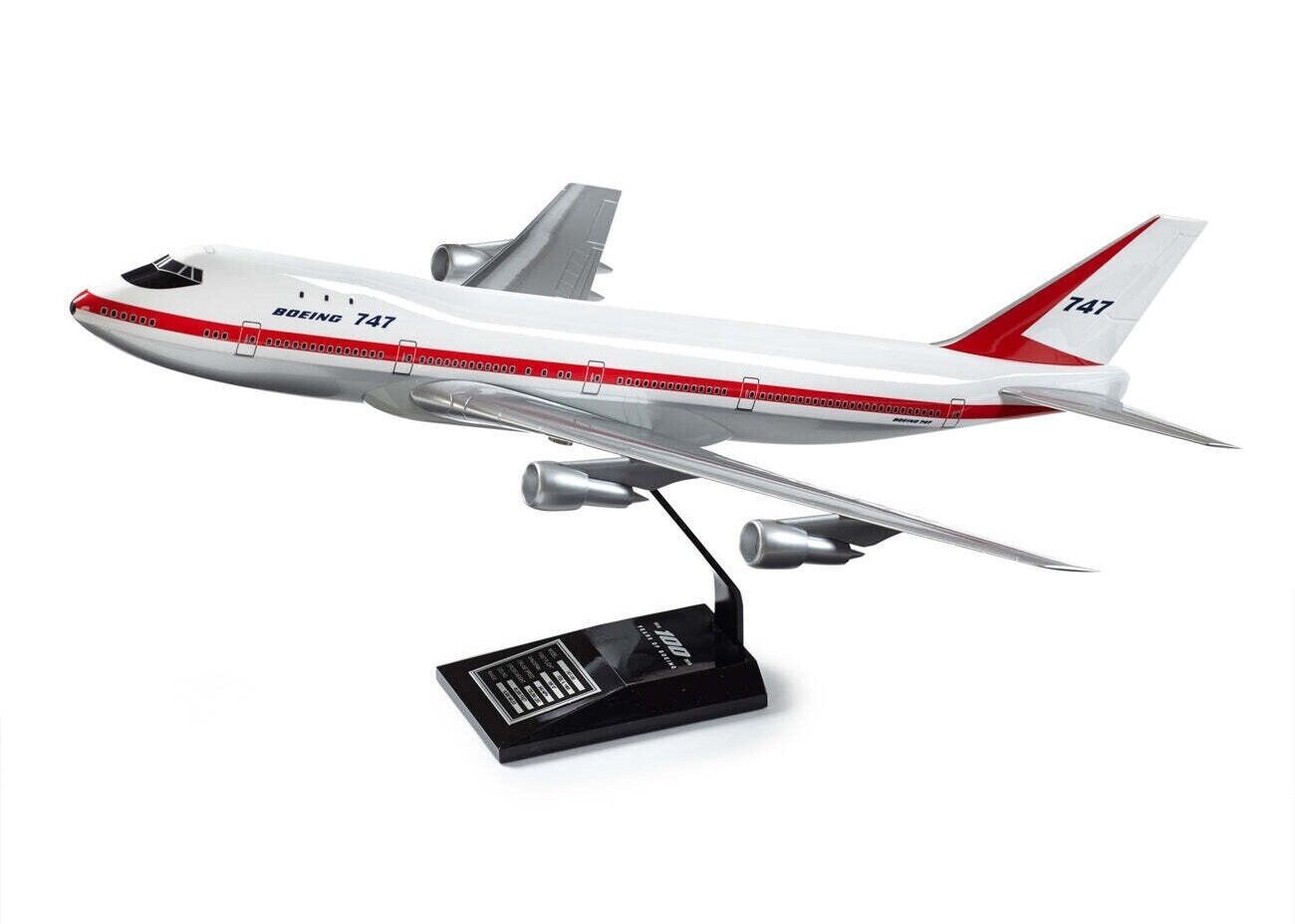 PacMin Boeing 747-100 Factory Rollout House Color Desk Top Model 1/144 Airplane
