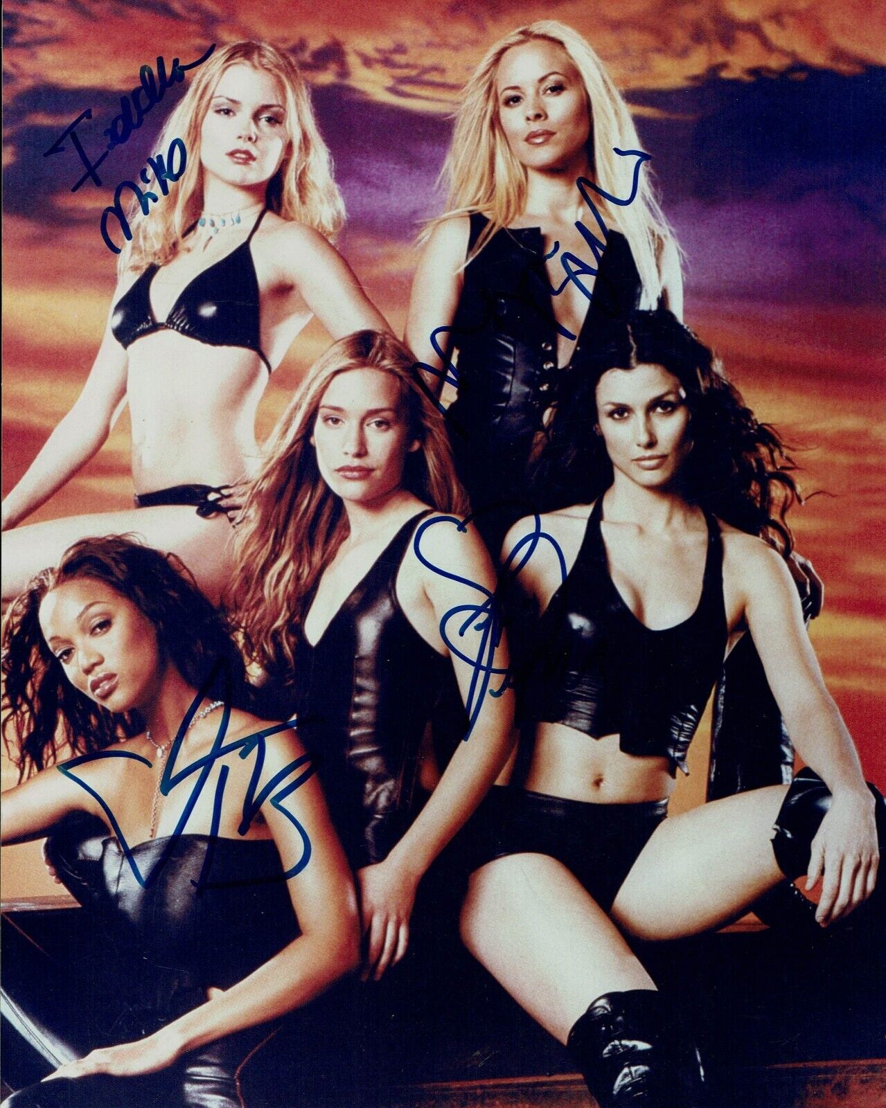 Maria Bello Isabella Miko Tyra Banks Piper Perabo Coyote ugly hand signed photo