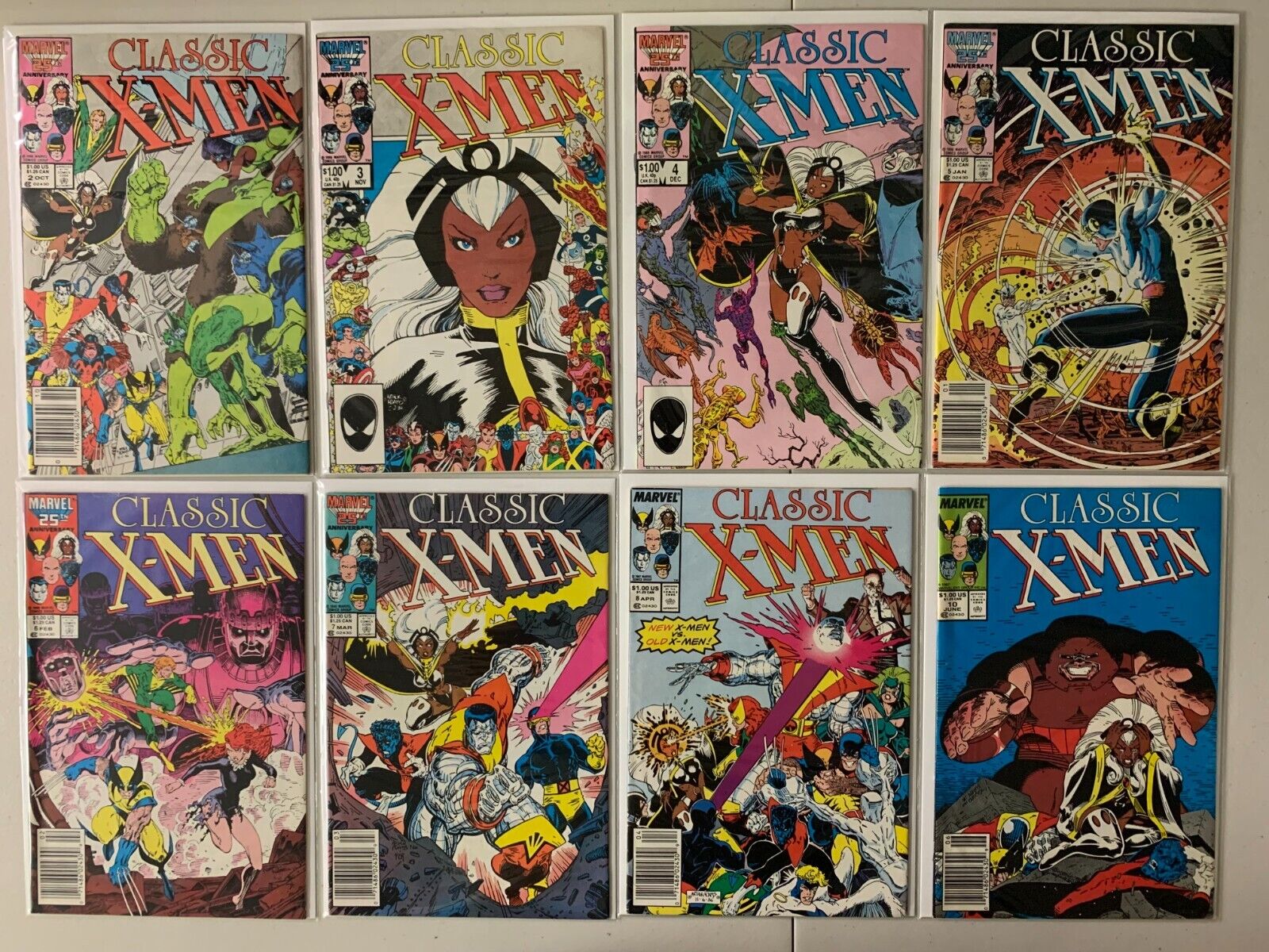 Classic X-Men comic lot #2-49 39 diff avg 6.0 (1986-90)