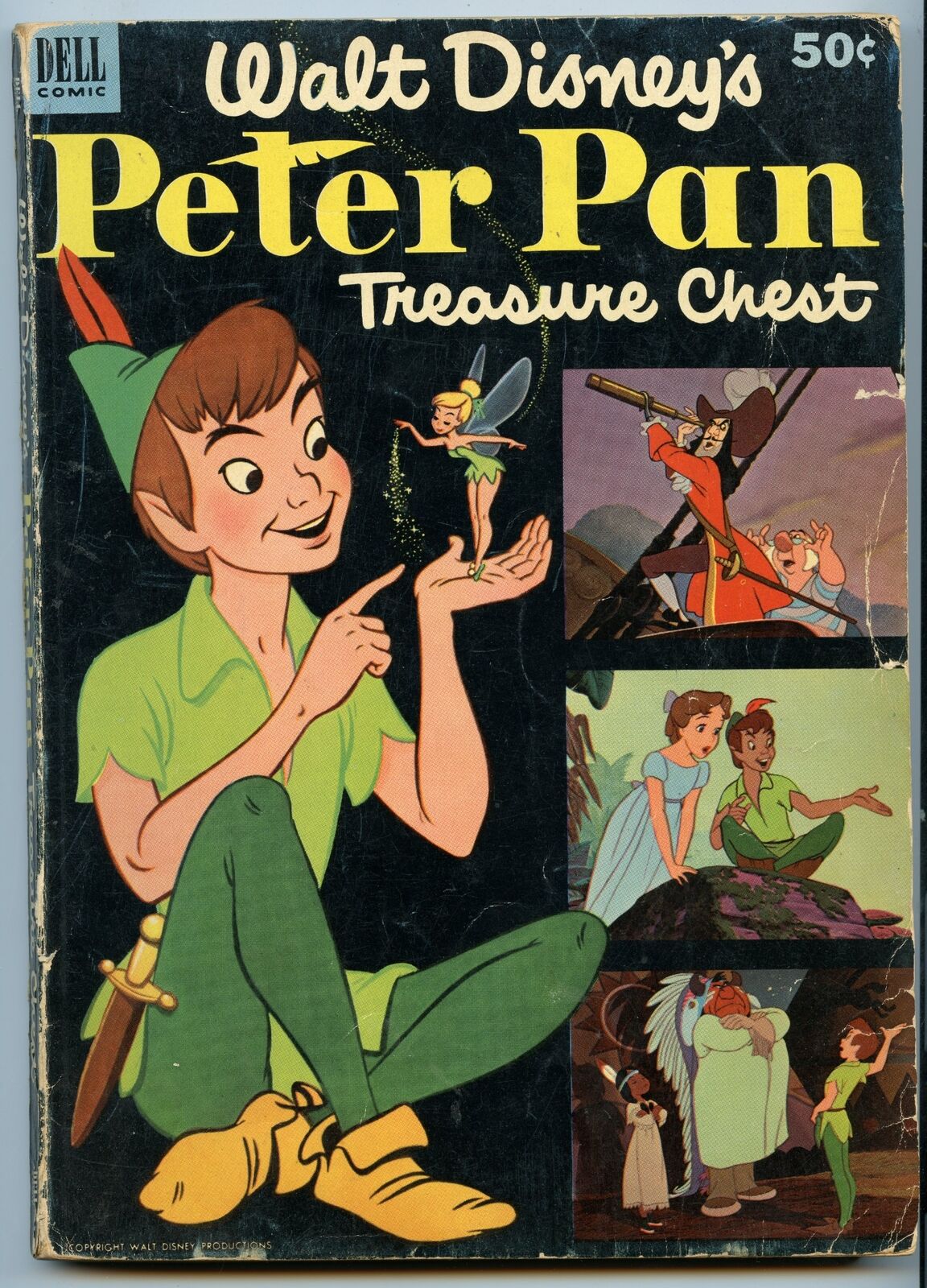 Dell Giant Comics - Peter Pan\'s Treasure Chest 1 (Jan 1953) GD/VG (3.0)