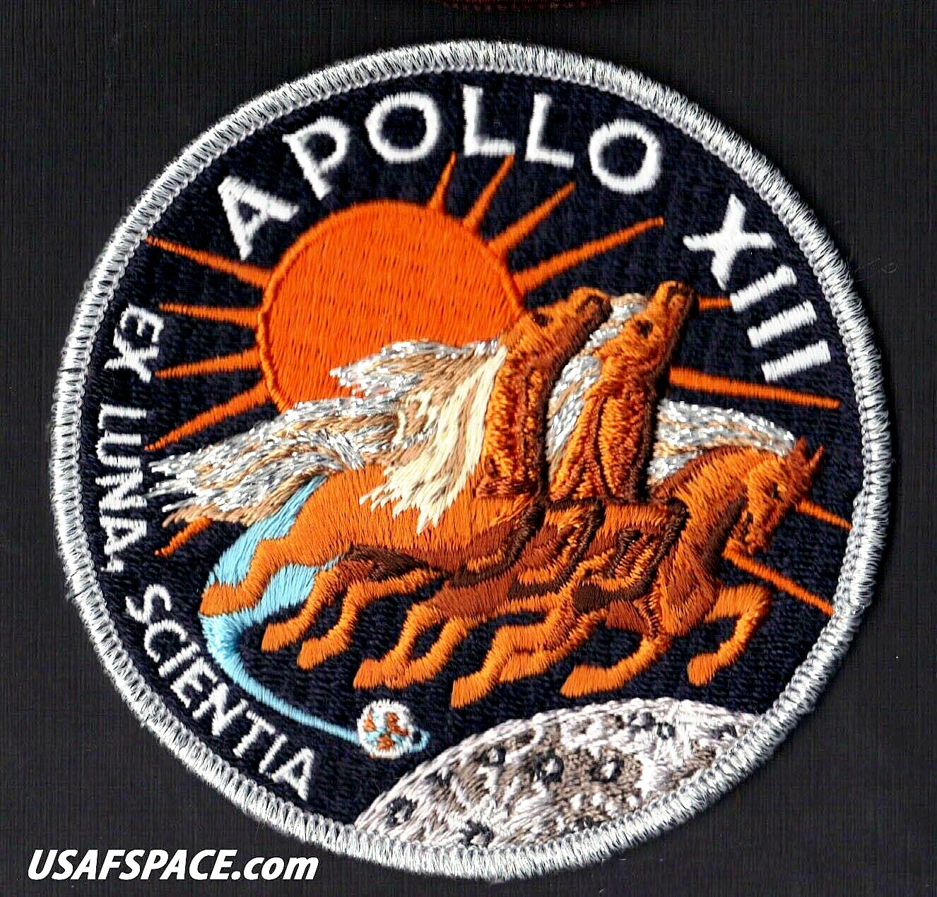 APOLLO 13 LION BROTHERS VINTAGE ORIGINAL NASA Hallmarked CLOTH BACK SPACE PATCH