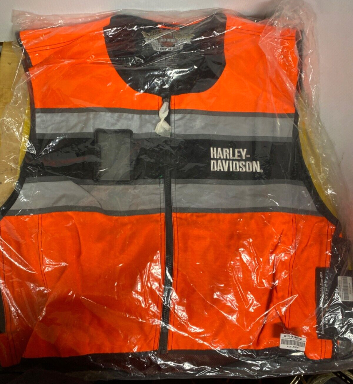BRAND NEW~ Harley Davidson Reflective Safety Vest 3XL NEVER OPEN (FC117-3Q1556