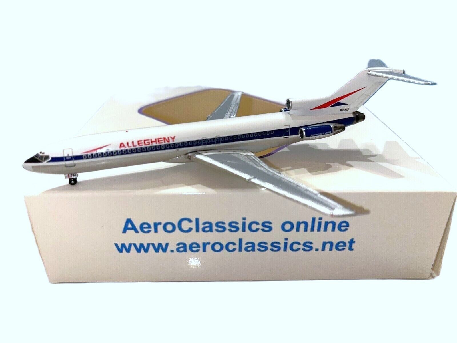 Aeroclassics ACUSA026 Allegheny Airlines B727-200 N751VJ Diecast 1/400 Jet Model