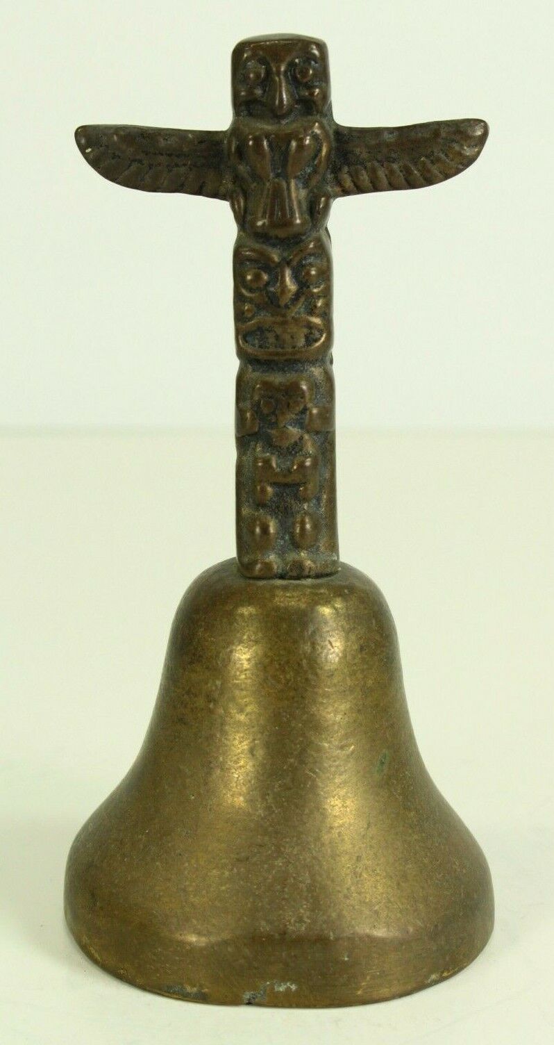 = 1972 AMERICAN BELL ASSOCIATION ABA Convention Vancouver Totem Pole Brass Bell