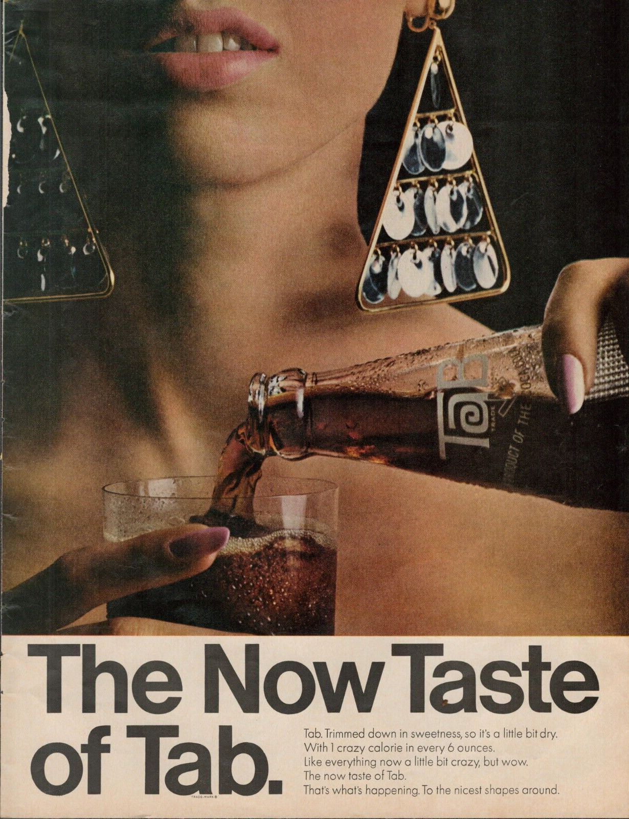 vintage 1966 Tab: the Now Taste of Tab Vintage Print Ad a1