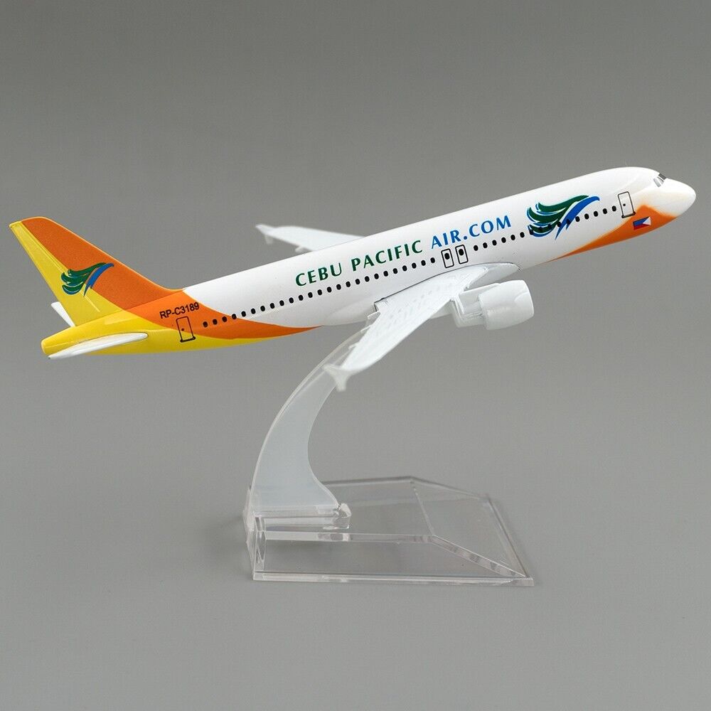 16cm Aircraft Airbus a320 Cebu Pacific Air Alloy Plane Model Toy Xmas Gift Decor