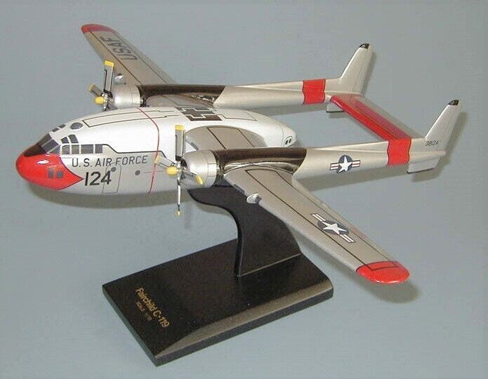 USAF Fairchild C-119 Flying Boxcar Transport Desk Top Model 1/72 SC Airplane New