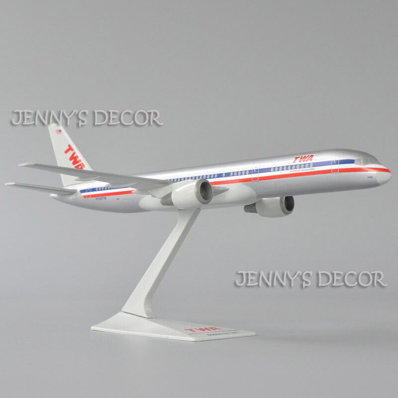 1:200 Aircraft Model Toy Trans World Airlines TWA Boeing 757-200 Plane Replica