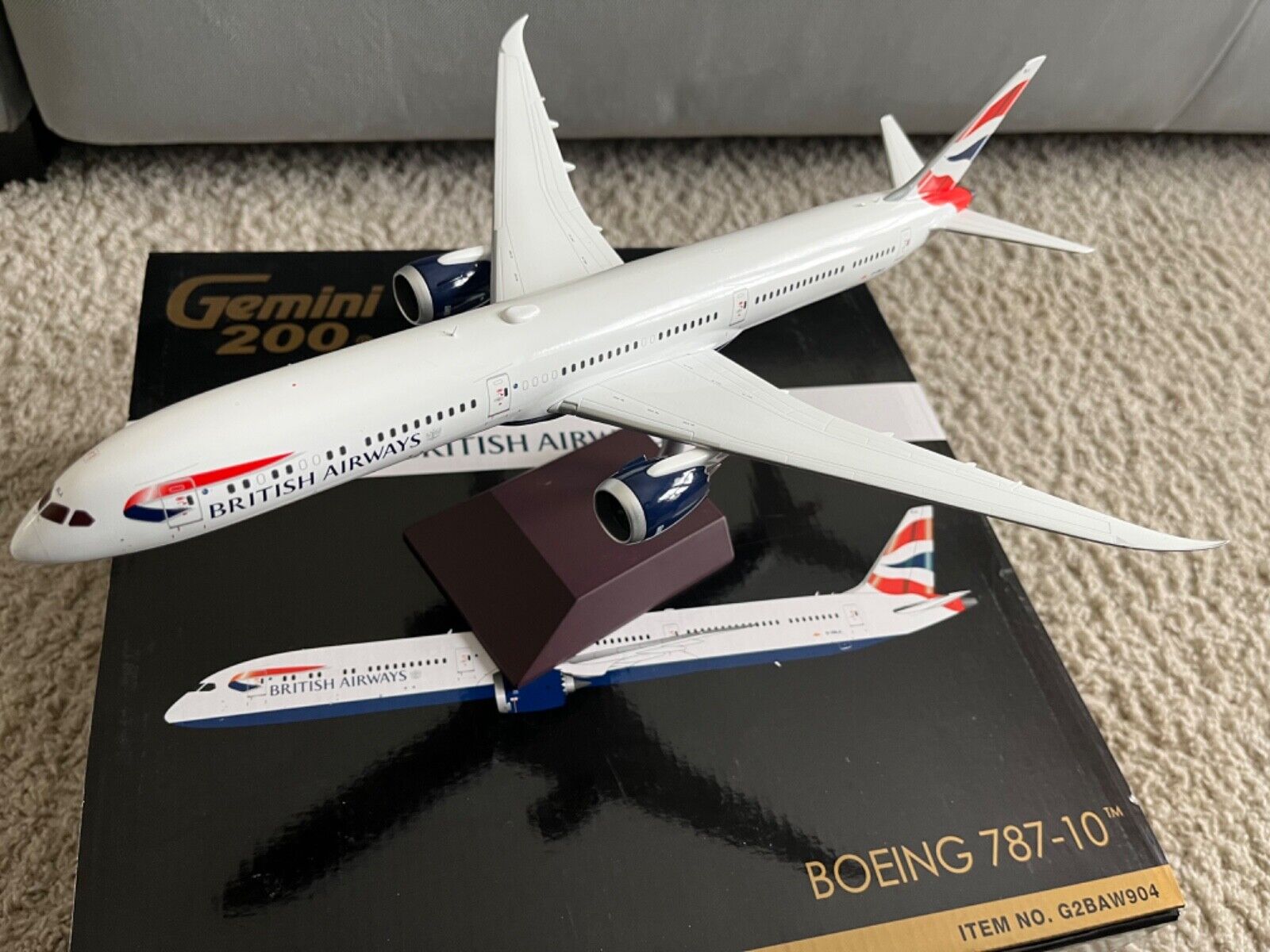 Gemini Jets G2BAW904 British Airways B 787-10 G-ZBLA Diecast 1/200 Model