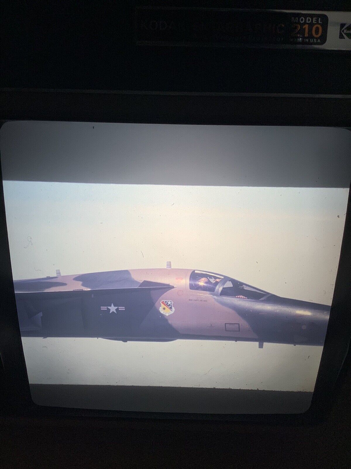 Original film Slide, USAF F111 aardvark pilot Air Base plane C1971 LOT of 3