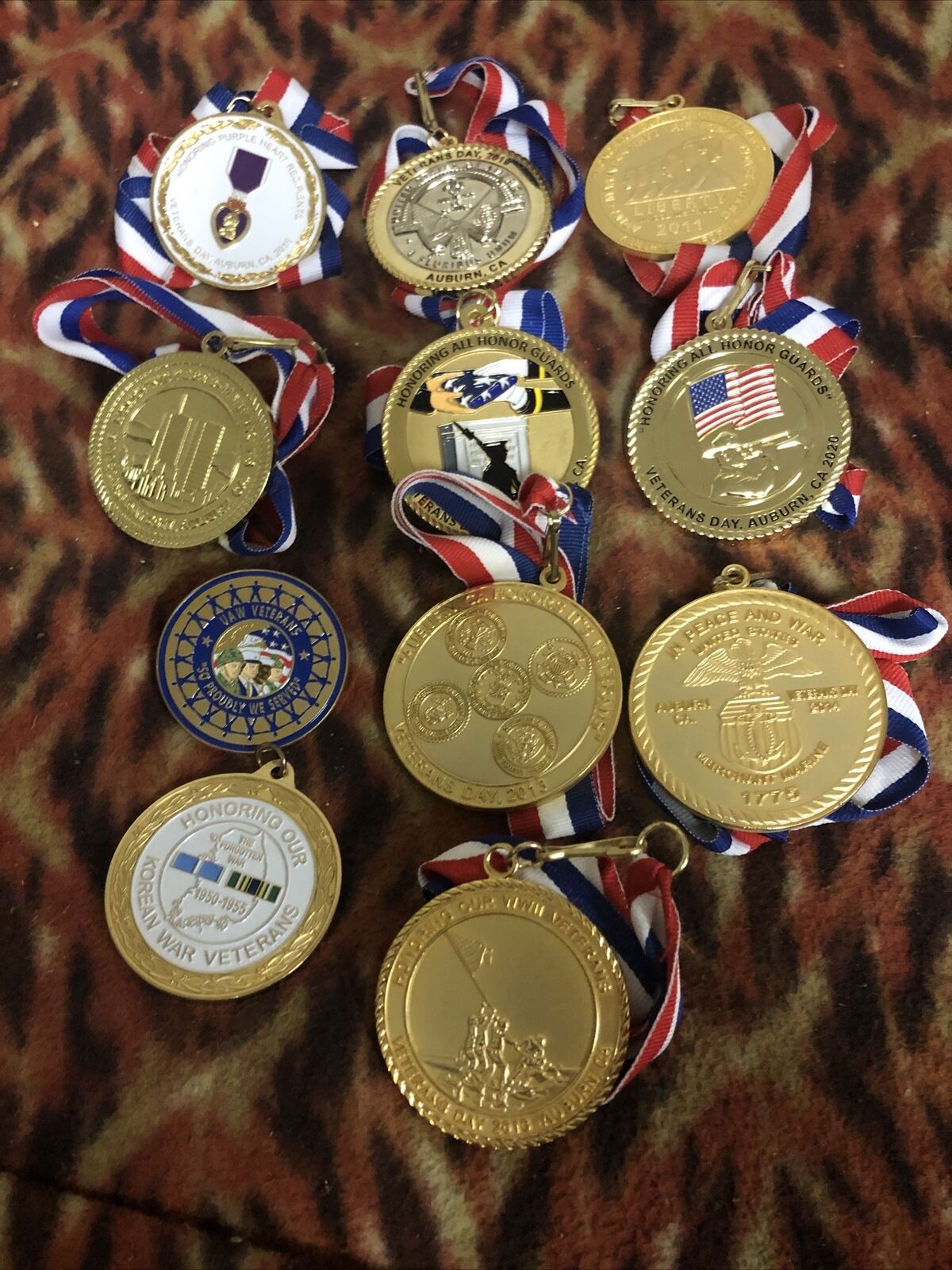 Veterans Day Awards Lot Of 11 Auburn California 100 Years Of Service