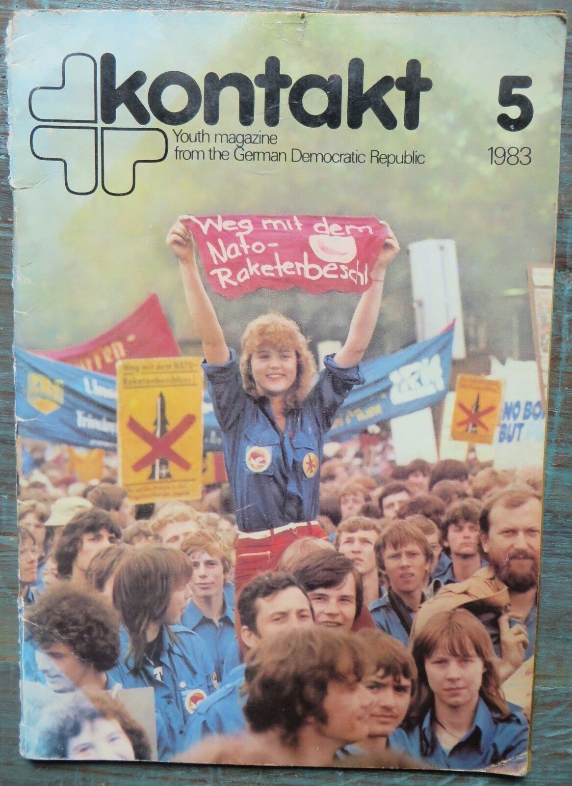 German democratic Youth Magazine kontakt 5 1983 Pub.JUNGE WELT BERLIN print book