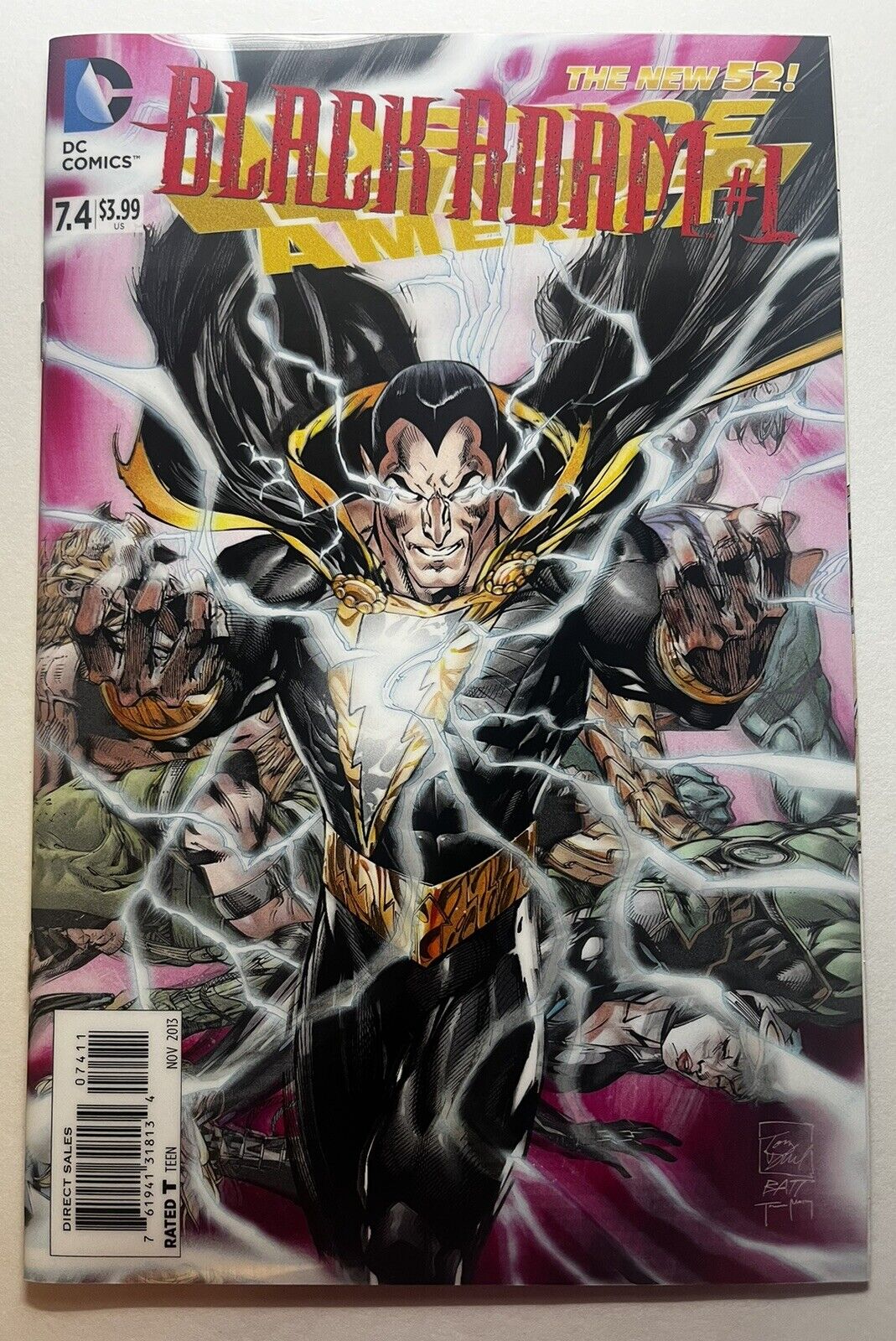 DC Justice League of America Full Color 3D Lenticular Cover Black Adam #1