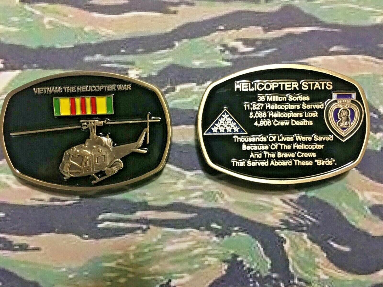 VIETNAM:  THE HELICOPTER WAR CHALLENGE COIN ARMY MARINES NAVY AIR FORCE...NEW