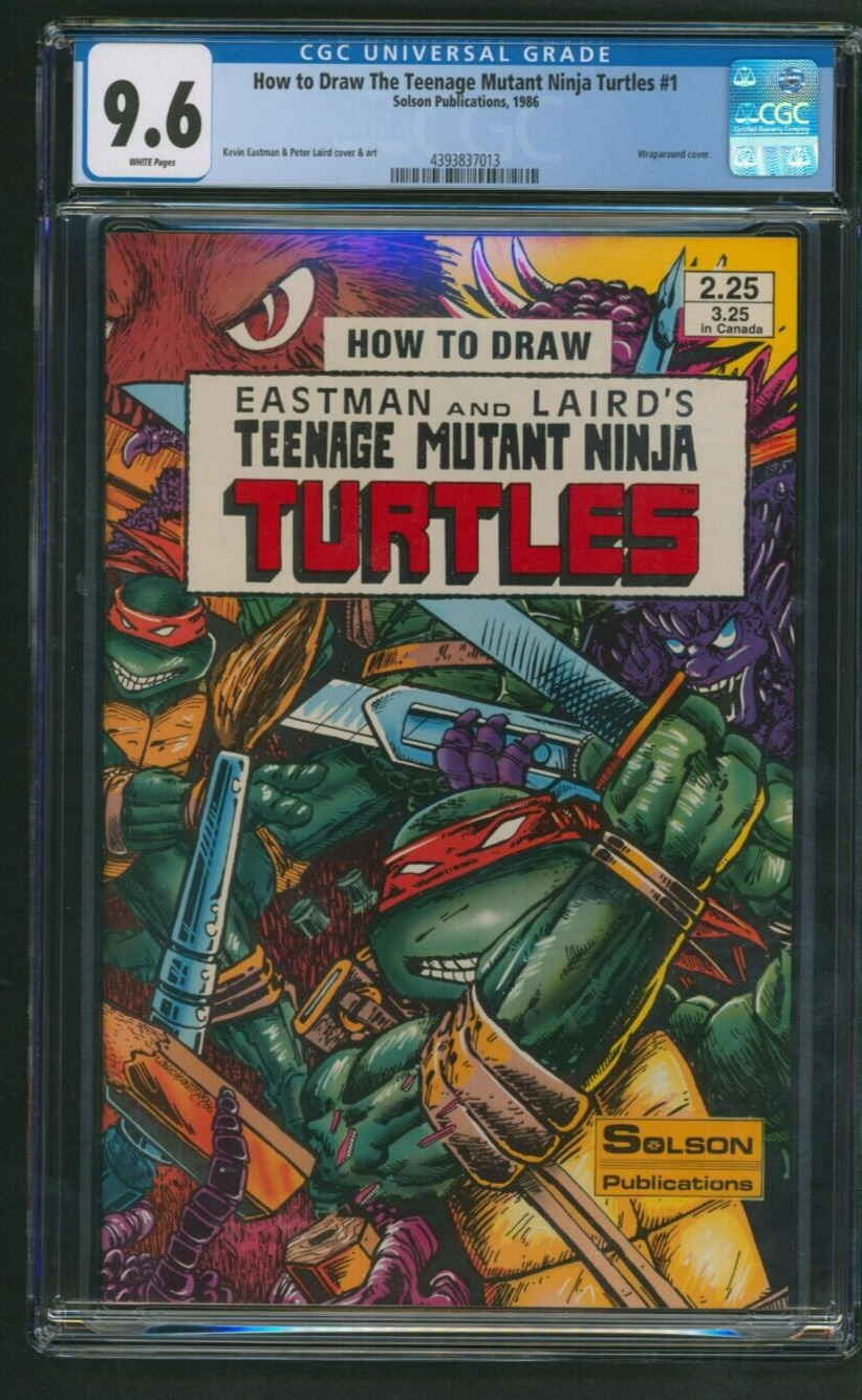How to Draw Teenage Mutant Ninja Turtles #1 CGC 9.6 Solson Publication 1986