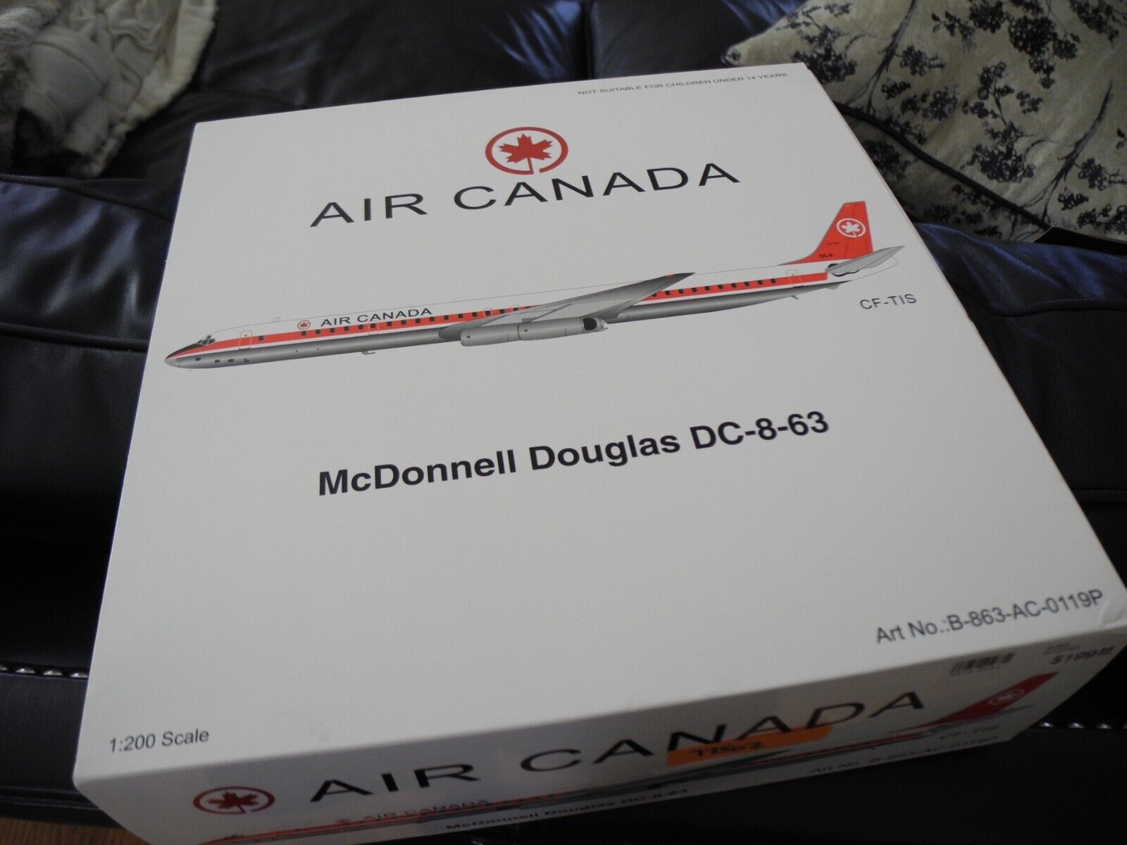 Very Rare Inflight Air CANADA McDonnel Douglas DC-8-63, 1:200, Retired, NIB