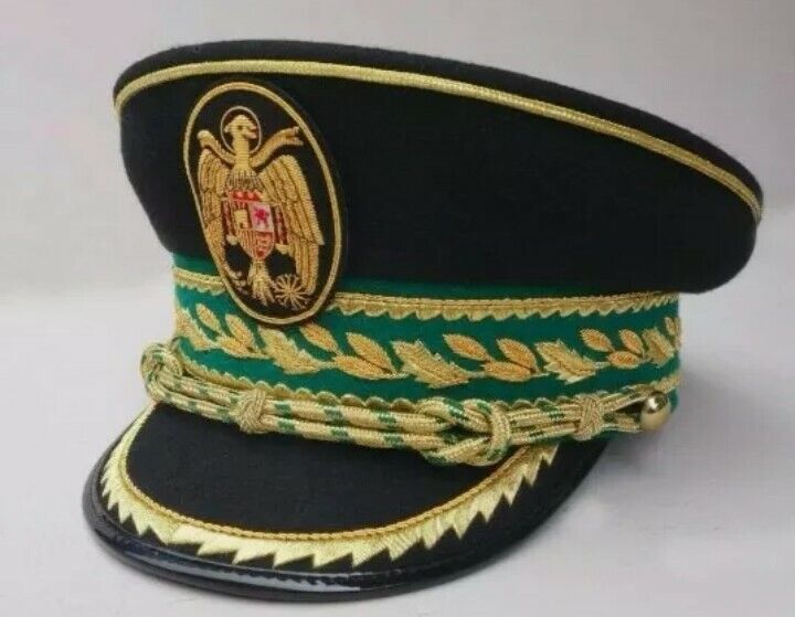 Spanish Franco Police Commissioners Visor Hat Peaked Cap Badge Reproduction