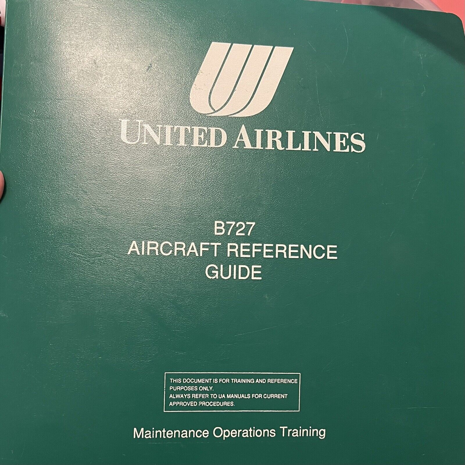 United Airlines B-727 Aircraft Reference Guide, Hard To Find, Pilot Information