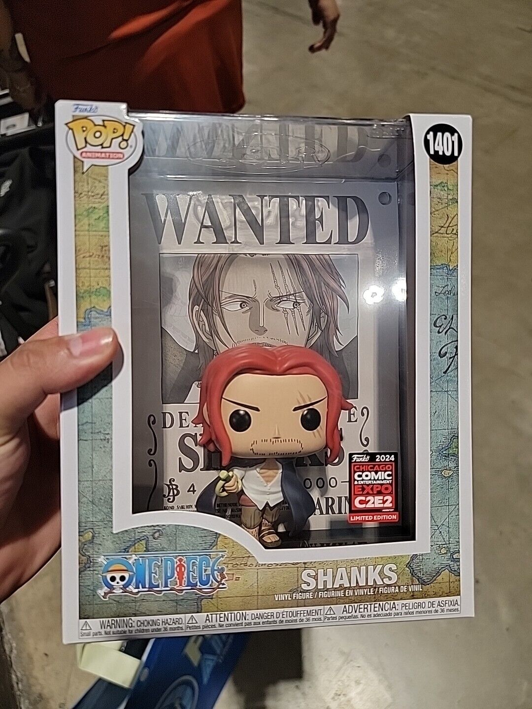 Funko Pop Cover Case: One Piece - Shanks - C2E2 LIMITED ED. EXCLUSIVE ON HAND
