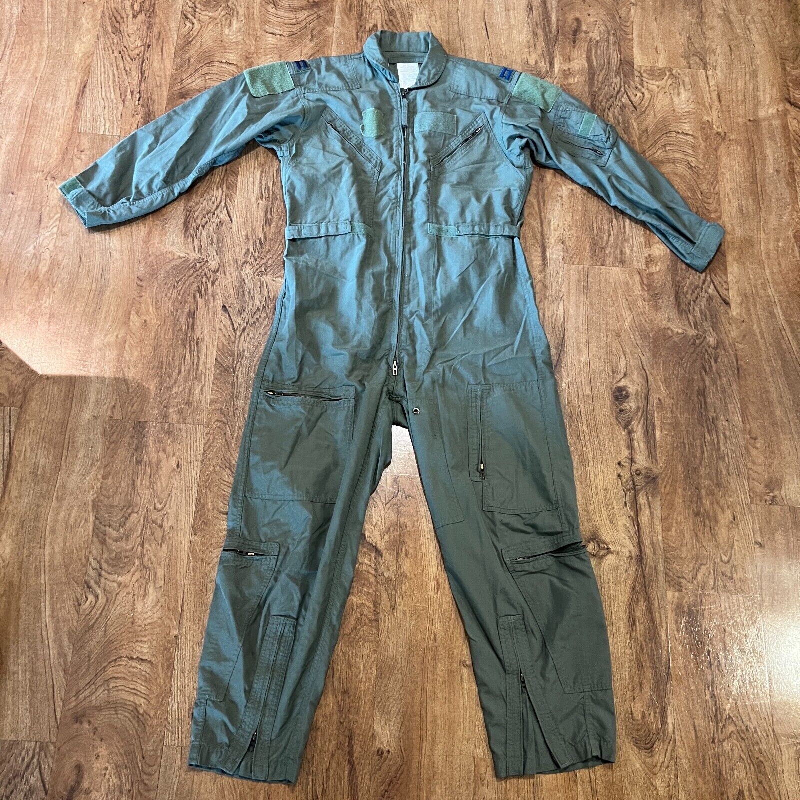 USAF Air Force Flight Suit Coveralls Sage Green 44R US Military Fire Resistant