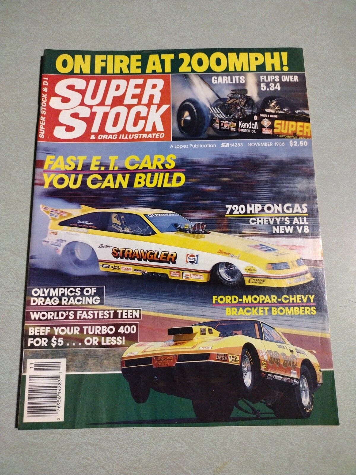Super Stock Magazine Nov 1986 Garlits Gwynn