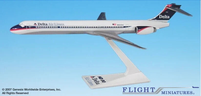Flight Miniatures Delta Airlines (97-00) McDonnell Douglas MD-90 1:200 Scale Mod