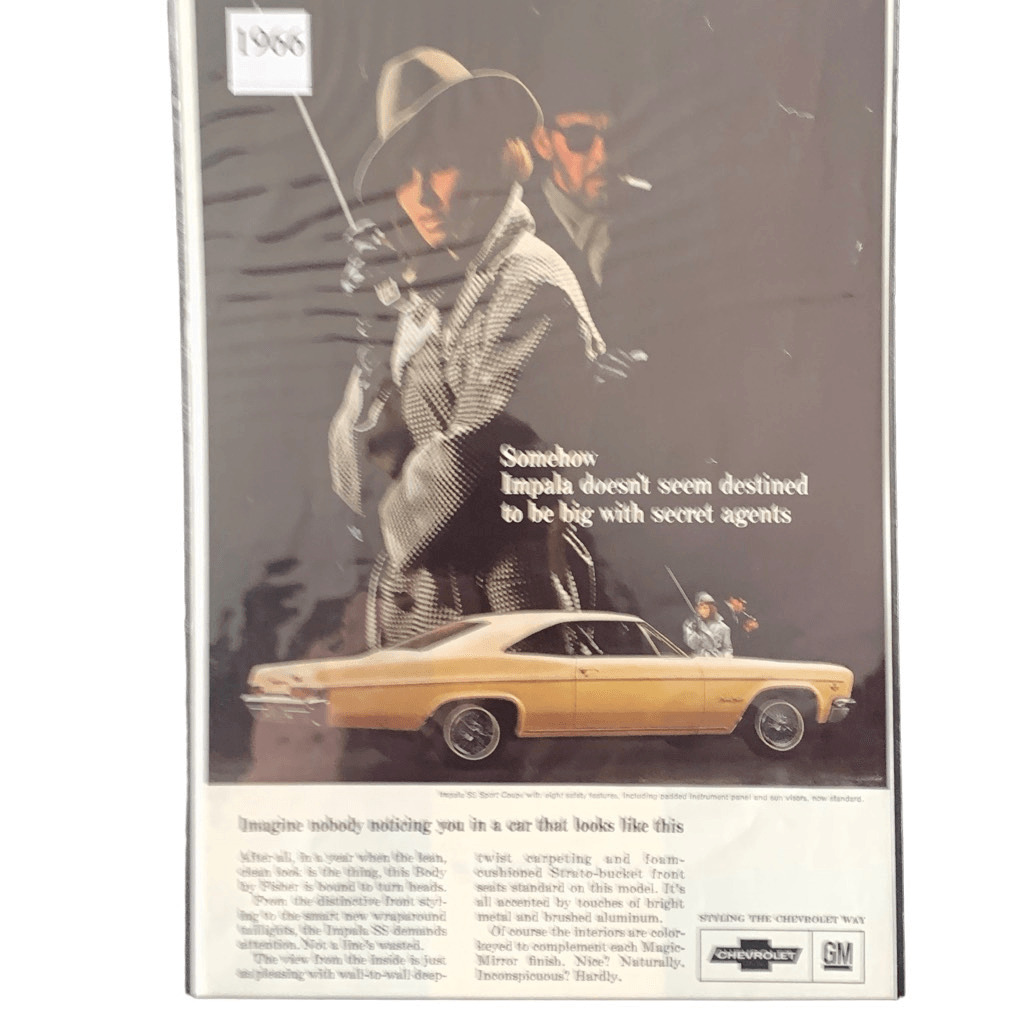 Vintage 1966 Chevrolet Impala SS Sport Coupe Ad Advertisment