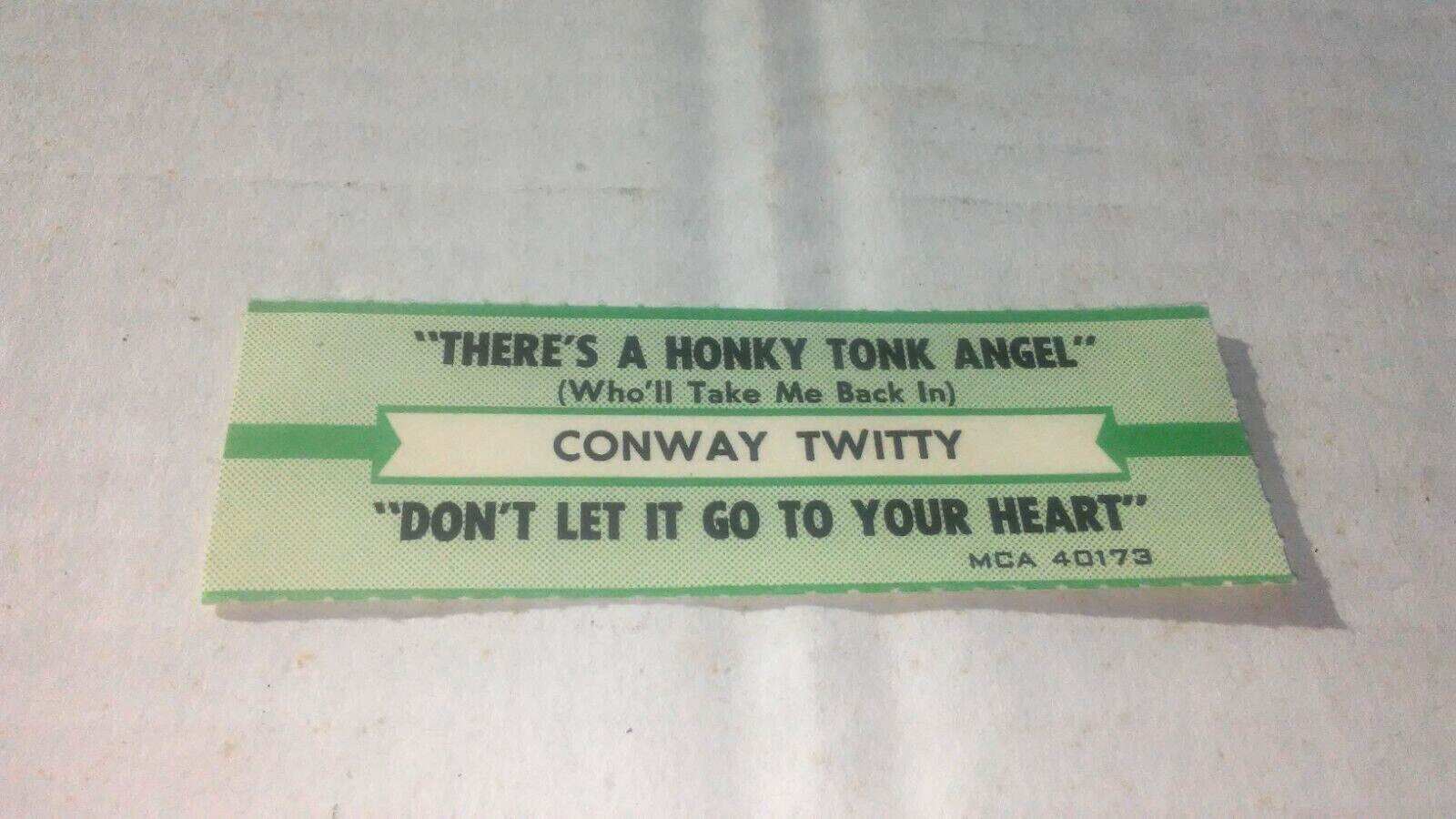 JUKEBOX STRIP (1) CONWAY TWITTY There\'s A...Angel/Don\'t Let..To Your 45RPM-L@@K