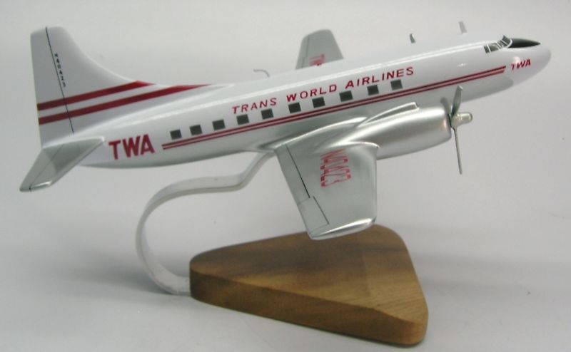 Martin M-404 Trans World TWA Airplane Wood Model Large 