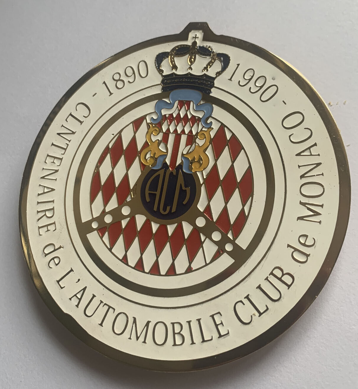 Automobile club De Monaco 1890-190 car grill badge mg jaguar triumph audi vw
