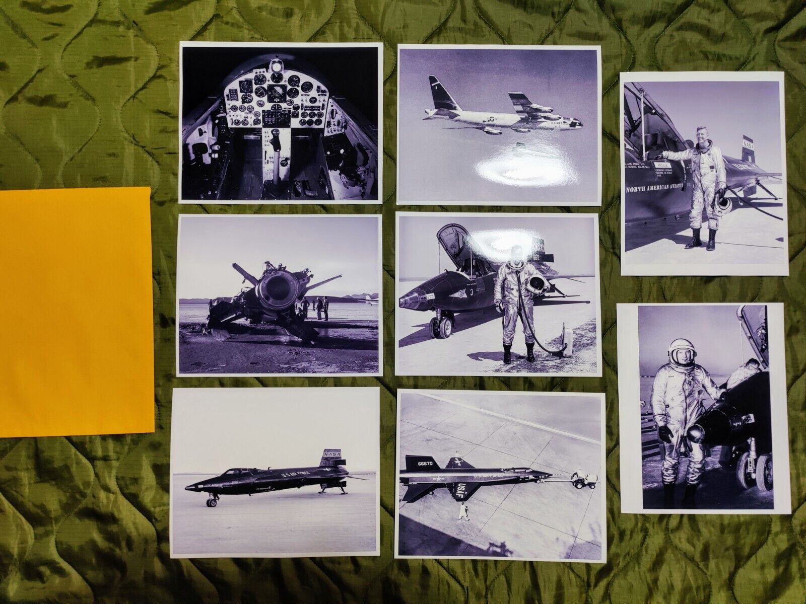 Set Of eight X-15 Aircraft Photos. NASA. North American Aviation. 8x10 Copies 