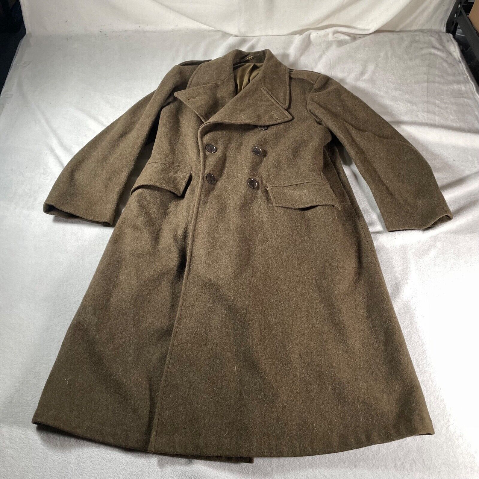 British Army Great Coat Dismounted Size 8 Royal Corps of Signal 1951 Pattern
