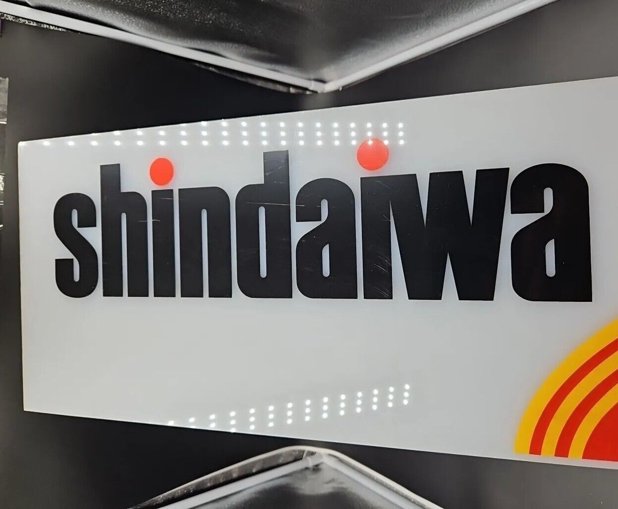 Shindiawa Advertising Original Vintage Plastic Dealer Sign 1 Sided 46\