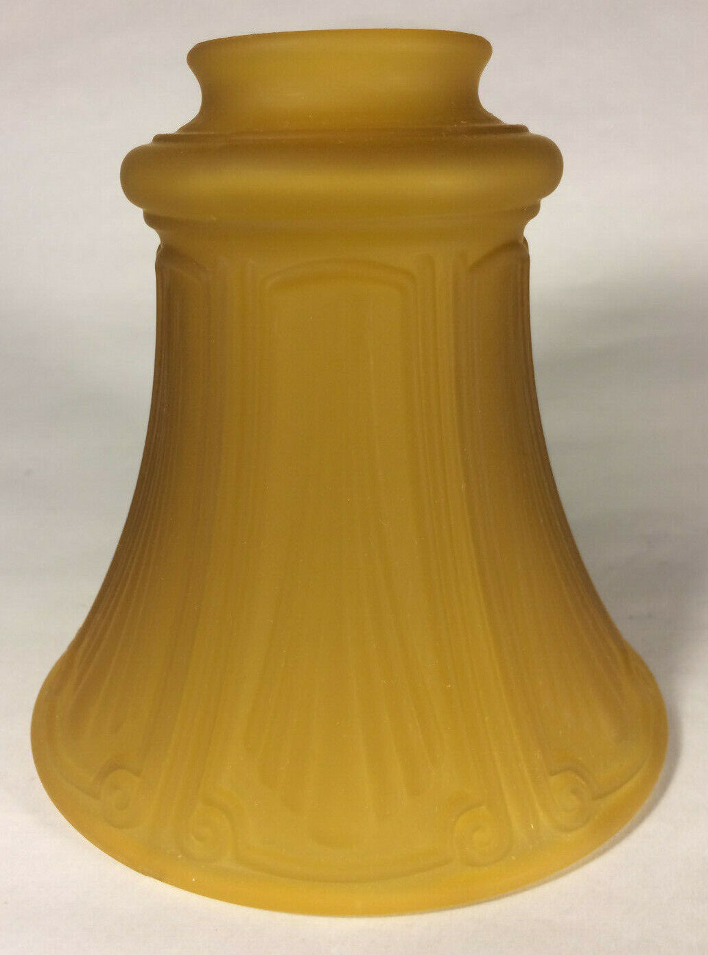 New Satin Amber Pan Light Fixture Shade, 2 1/4