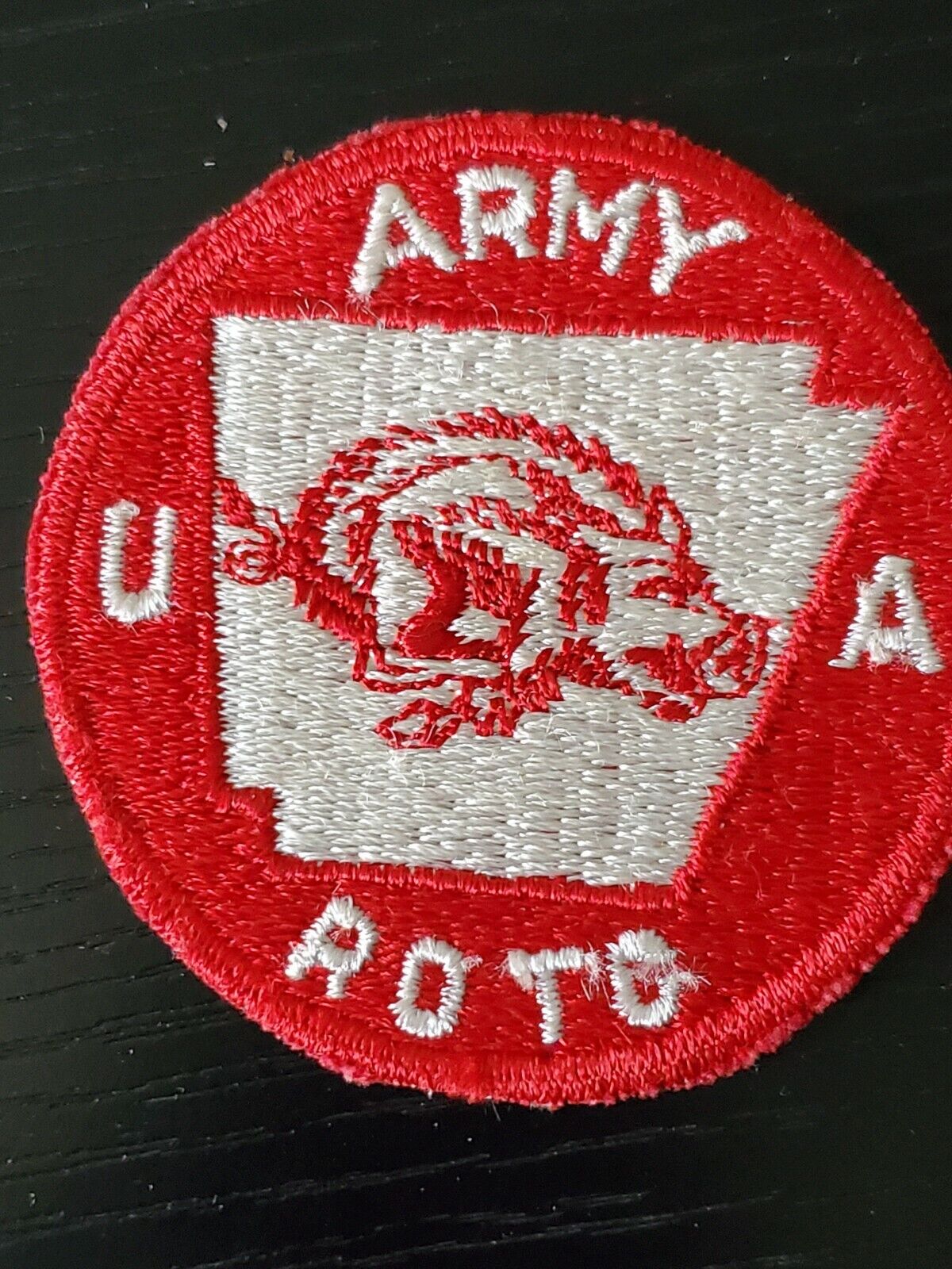 WWII Army Arkansas Razorbacks Badgers ROTC OCS State National Guard Patch