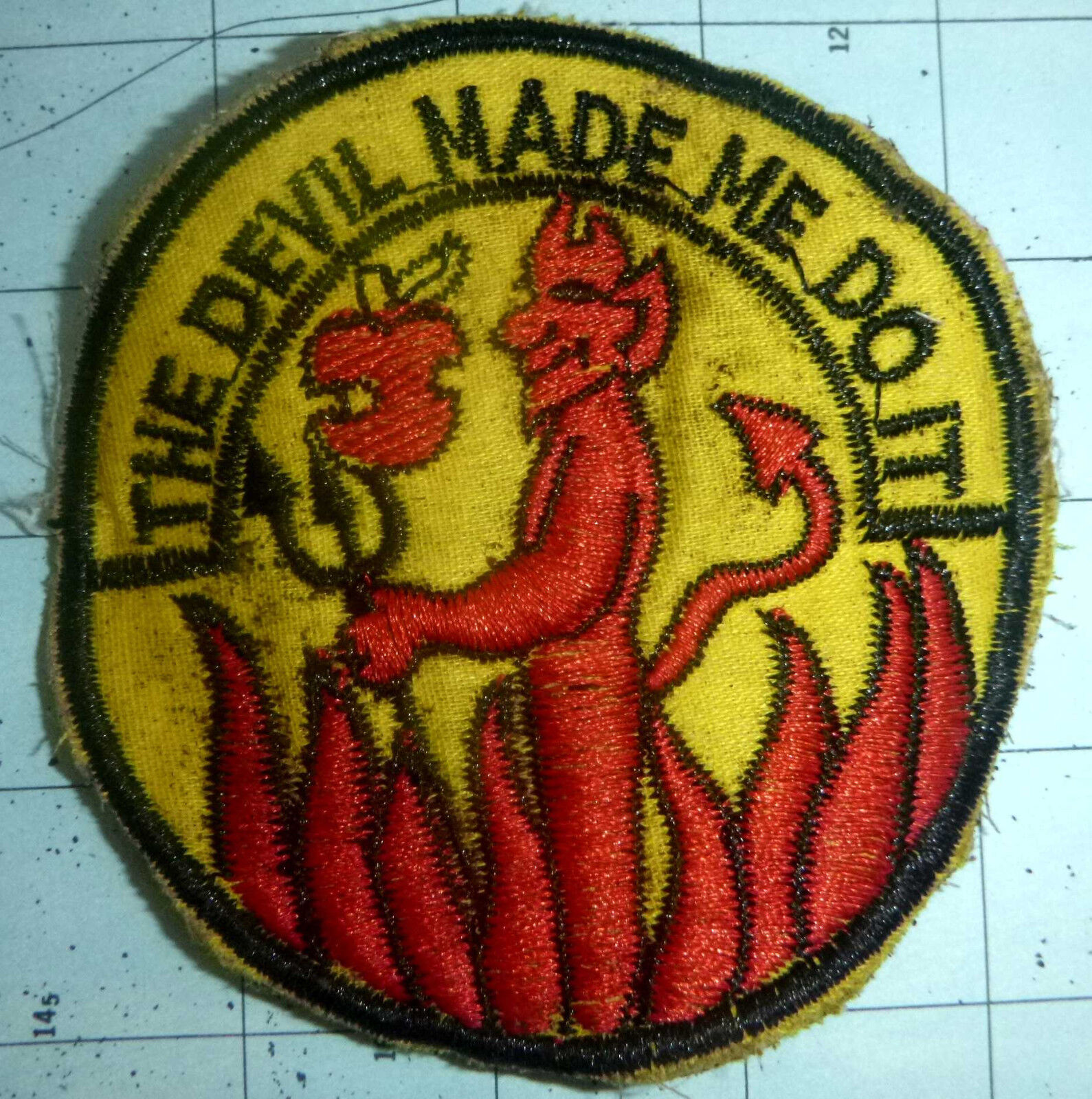 THE DEVIL MADE ME DO IT - Patch - USAF THAILAND SPECIAL OPS - Vietnam War, M.424