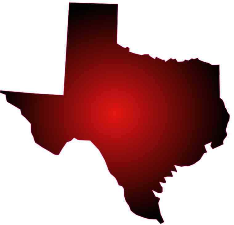 5x5 Red Fade Texas Sticker Bumper Decal Vinyl Cup Stickers Vehicle Window Decal