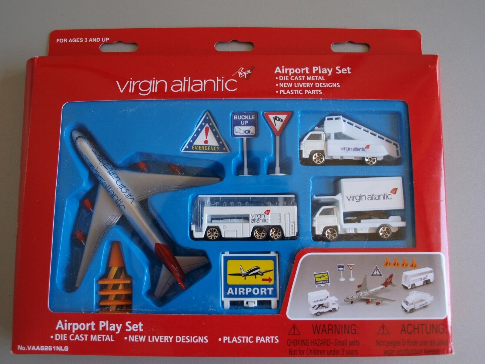 Virgin Atlantic Boeing 747 Airport Playset Made By Premier Portfolio VAA6261NLG 