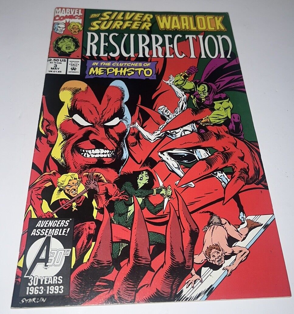 Marvel Comics The Silver Surfer Warlock Resurrection #3 1993 Comic Book