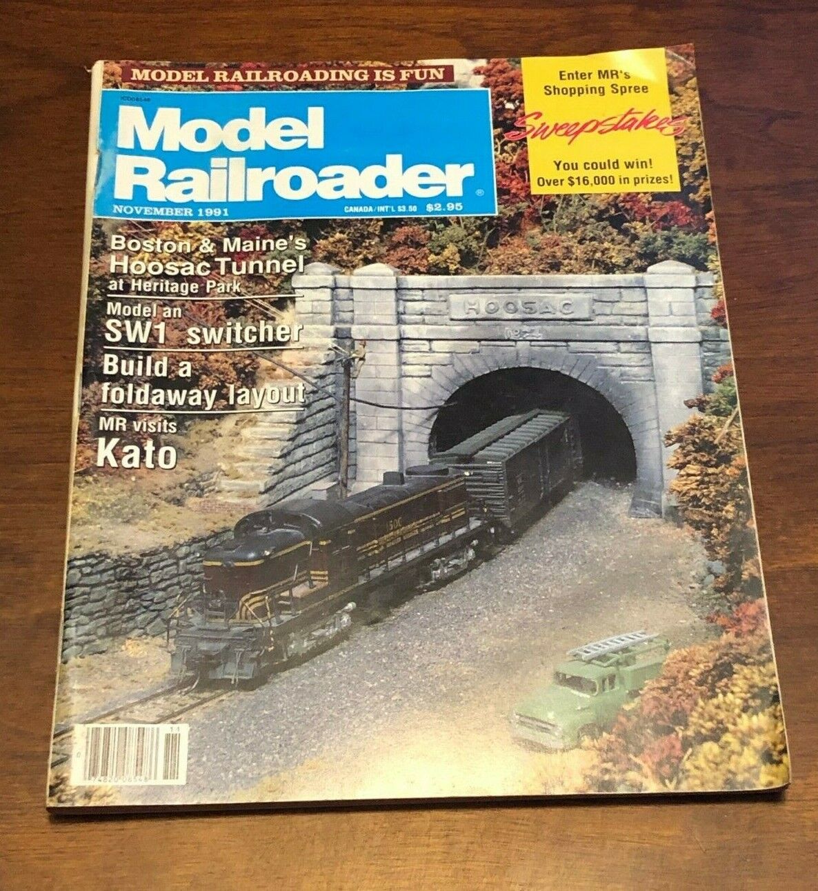 MODEL RAILROADER MAGAZINE (Vintage - November 1991, Vol 58 - No 11) 