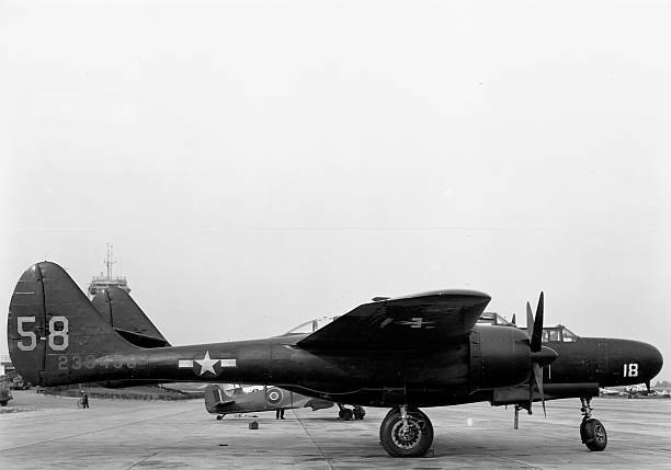 Northrop P-61 Black Widow Old Historic Photo